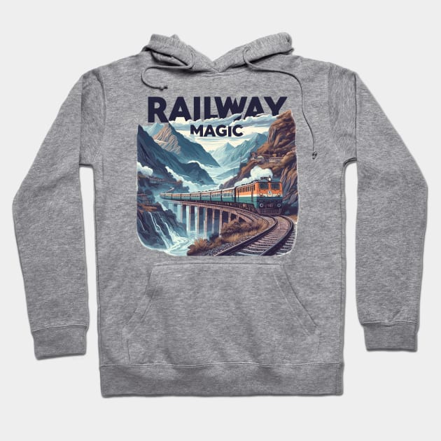 Railway Hoodie by Vehicles-Art